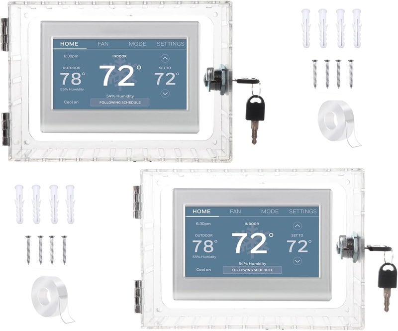 ECHDR Thermostat Lock Box with Key Thermostat Cover (2) - Image 1